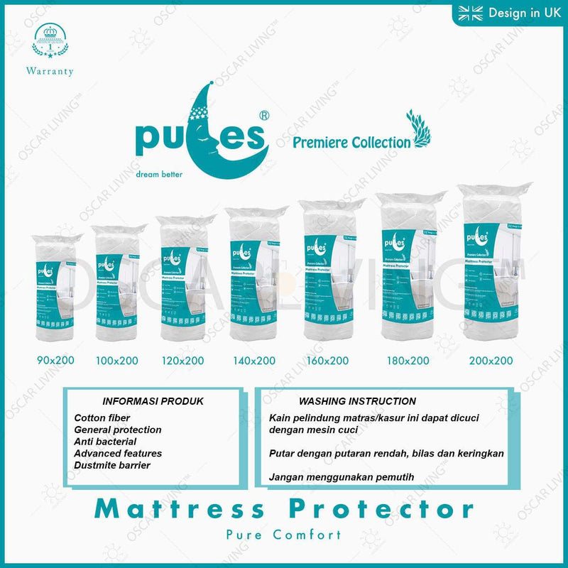 Mattress Protector Cover Pelindung Kasur SpringBed | Mattress Protector PULES OSCARLIVING