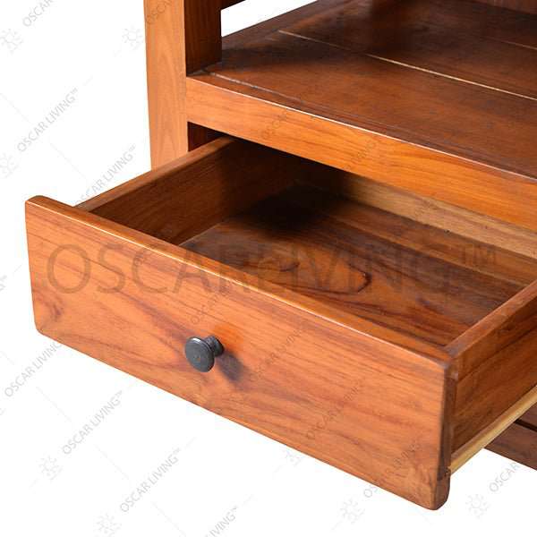 Bookself Rak Buku Mahogani OLIV RBS Hasibuan 4SSN | Bookshelf OLIV OSCARLIVING