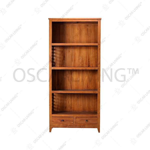 Bookself Rak Buku Mahogani OLIV RBS Hasibuan 4SSN | Bookshelf OLIV OSCARLIVING