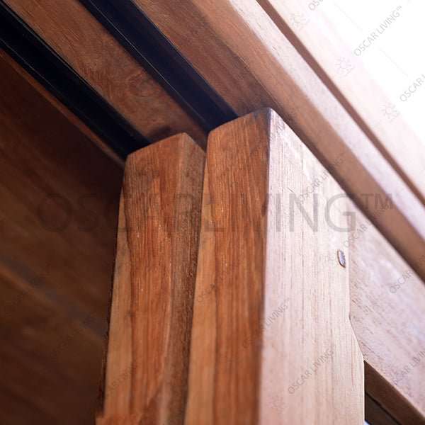 Bookself Rak Buku Jati OLIV RBS Hasibuan pintu geser | Bookshelf OLIV OSCARLIVING