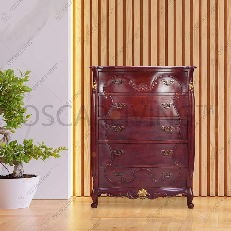 Drawer Cabinet Laci Mahogani OLIV Ritz Lisbon 5 | Drawer OLIV OSCARLIVING