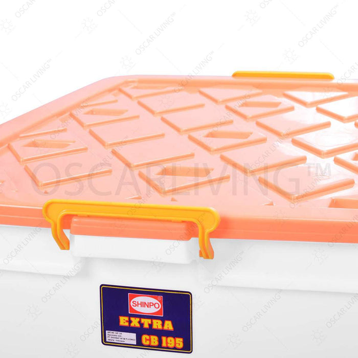Storage Box Shinpo 126 Extra Container CB195 Dengan Roda / Box Serbaguna CB195 SHINPO OSCARLIVING