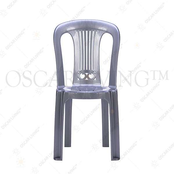 KURSI PLASTIK Kursi Teras Santai SL Plastik Luxury Silver | Terrace Chair SL PLASTIC OSCARLIVING