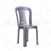 KURSI PLASTIK Kursi Teras Santai SL Plastik Luxury Silver | Terrace Chair SL PLASTIC OSCARLIVING