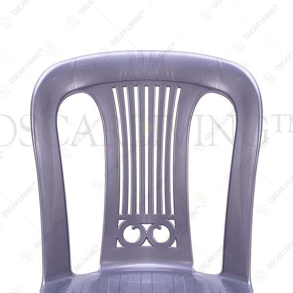 KURSI PLASTIK Kursi Teras Santai SL Plastik Luxury Silver | Terrace Chair SL PLASTIC OSCARLIVING