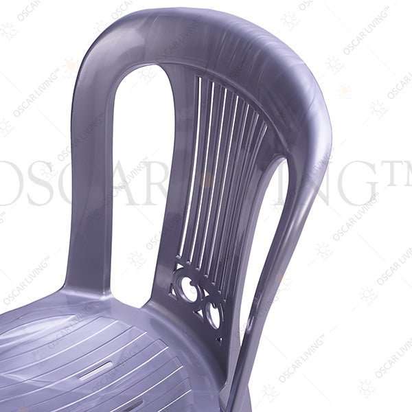 KURSI PLASTIK Kursi Teras Santai SL Plastik Luxury Silver | Terrace Chair SL PLASTIC OSCARLIVING