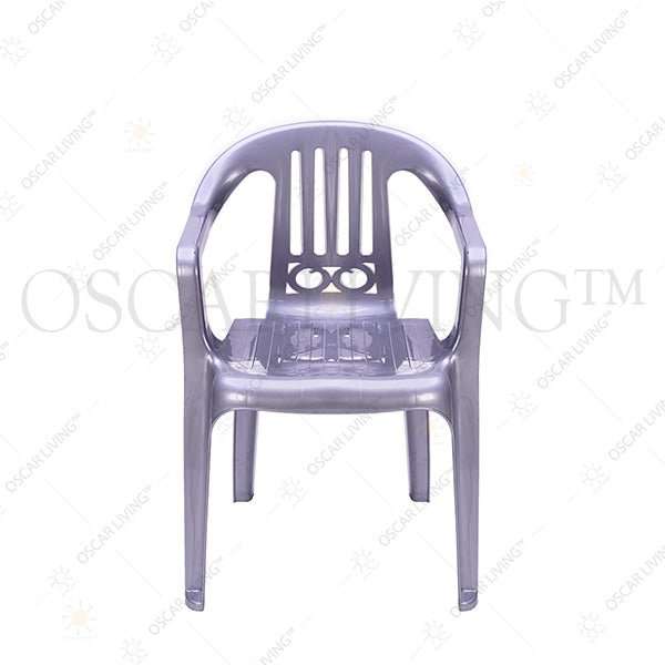 KURSI PLASTIK Kursi Teras Santai SL Plastik ITALIA Silver | Terrace Chair SL PLASTIC OSCARLIVING