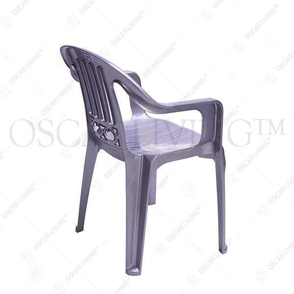 KURSI PLASTIK Kursi Teras Santai SL Plastik ITALIA Silver | Terrace Chair SL PLASTIC OSCARLIVING