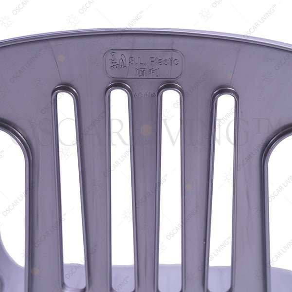 KURSI PLASTIK Kursi Teras Santai SL Plastik ITALIA Silver | Terrace Chair SL PLASTIC OSCARLIVING