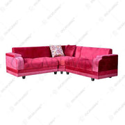 SOFA Sofa Tamu Santai OLC OLIV Suede Merah | Sofa L OLIV OSCARLIVING