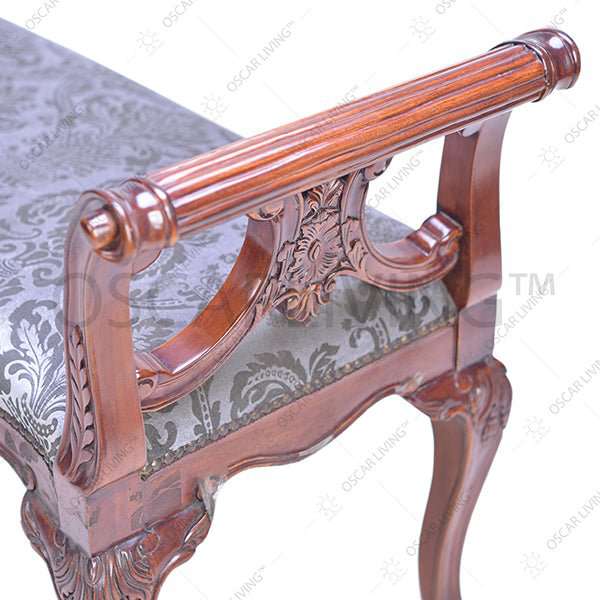 KURSI KAYU Kursi Panjang OLIV Stool Bengkok | RITZ Gallery OLIV OSCARLIVING