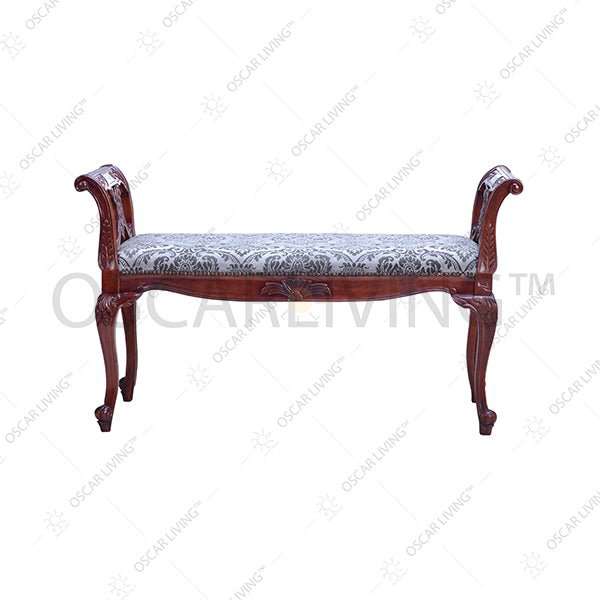 KURSI KAYU Kursi Panjang OLIV Stool Bengkok | RITZ Gallery OLIV OSCARLIVING