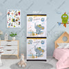 LEMARI PLASTIK - PLASTIC WARDROBE Lemari Plastik Sinbak Rak 4 Susun Motif Gajah | Plastic Wardrobe SINBAK OSCARLIVING