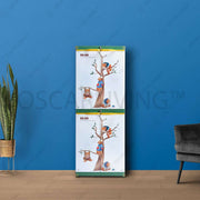 LEMARI PLASTIK - PLASTIC WARDROBE Lemari Plastik Sinbak Mini 4 Susun Motif | Plastic Wardrobe SINBAK OSCARLIVING
