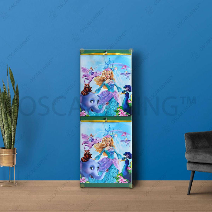 LEMARI PLASTIK - PLASTIC WARDROBE Lemari Plastik Sinbak Mini 4 Susun Motif | Plastic Wardrobe SINBAK OSCARLIVING