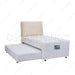 KASUR 2IN1 - 2IN1 BEDSET Kasur Springbed Valeo 2in1 SuperKoil HB Boston Cream | Fullset VALEO OSCARLIVING