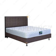 KASUR - SPRINGBED Kasur Springbed Valeo Superkoil HB NYC Brown | Fullset NYC VALEO OSCARLIVING