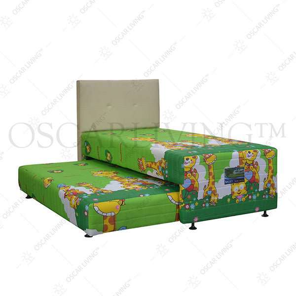 KASUR 2IN1 - 2IN1 BEDSET Kasur Springbed Valeo SuperKoil 2in1 Jerapah HB Elegance | Fullset Kids VALEO OSCARLIVING