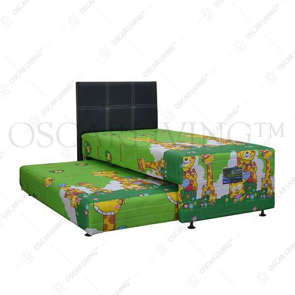 KASUR 2IN1 - 2IN1 BEDSET Kasur Springbed Valeo SuperKoil 2in1 Jerapah HB Elegance | Fullset Kids VALEO OSCARLIVING