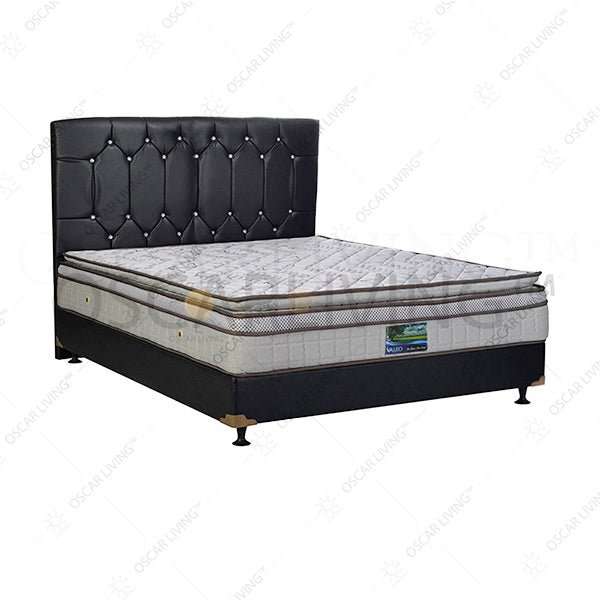 KASUR - SPRINGBED Kasur Springbed Valeo SuperKoil PlushTop PillowTop HB Verona | Fullset Oreo VALEO OSCARLIVING