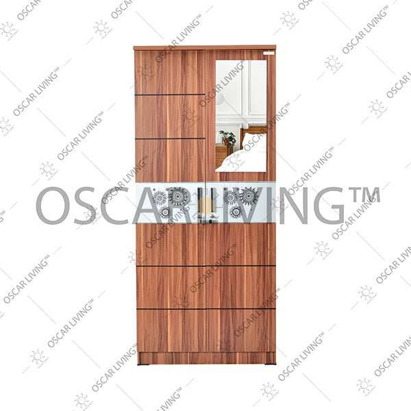 Lemari Pakaian Lemari pakaian 2 Pintu Cermin LPC722 HARMONY SUPER FURNITURE OSCARLIVING